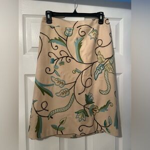 Ann Taylor Loft Floral Patterned Skirt - Size 4